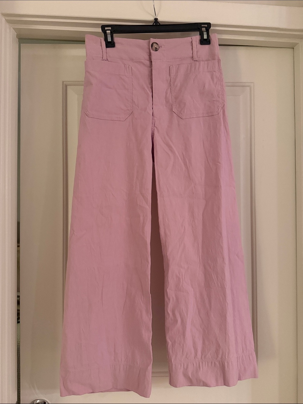 Maeve by Anthropologie Colette Cropped Wide Leg Pastel Pink/lilac